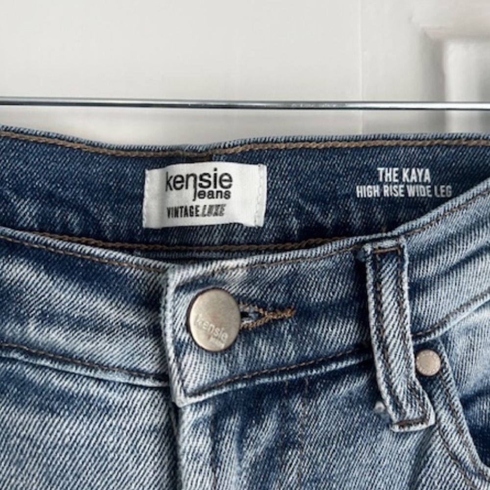 Kensie Jeans “The Kaya” Vintage Luxe High Rise Wide Leg Size 6/28 (Darker Wash)